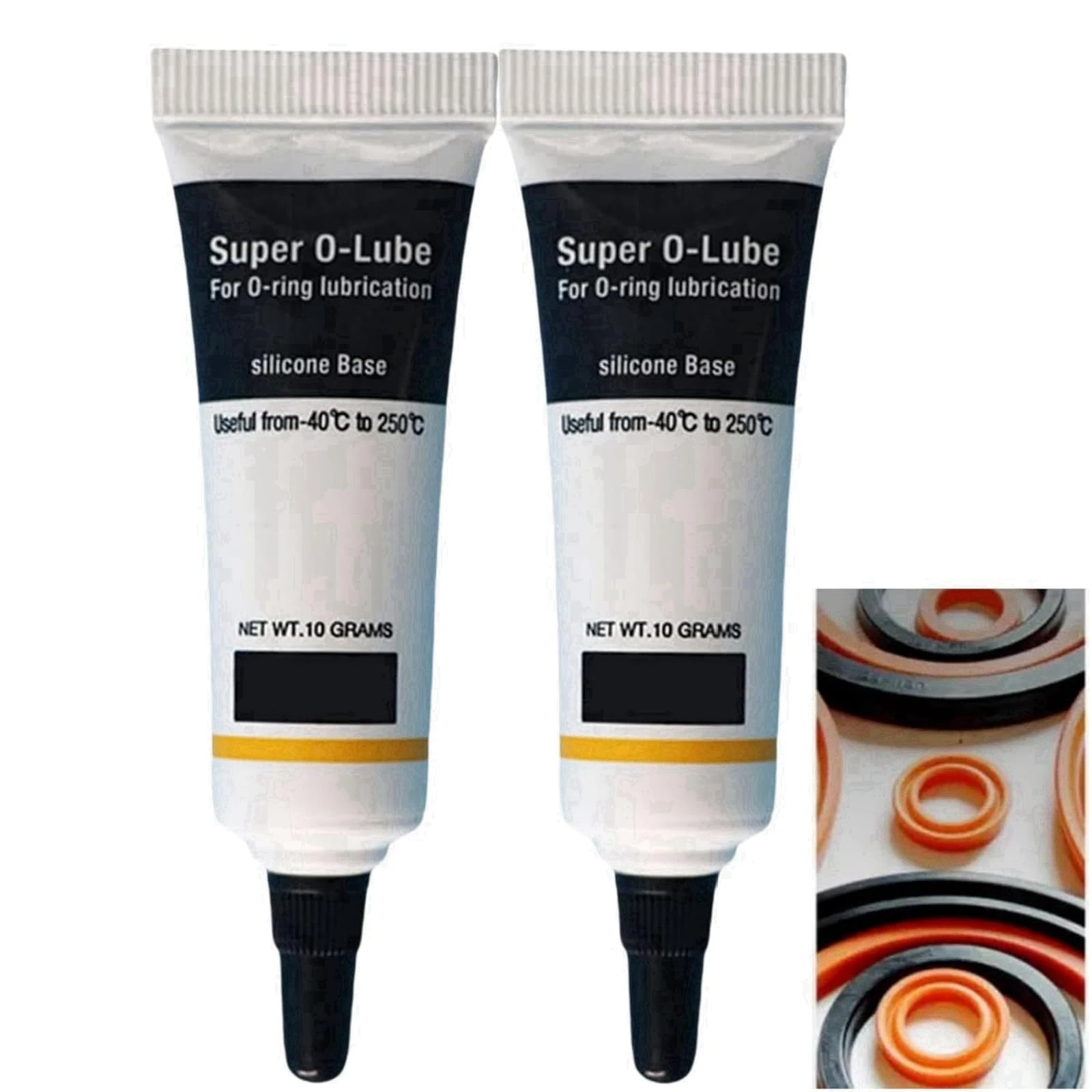2PCS White Silicone Grease Spray For O-Rings,Silicone Grease,White Lithium Grease,Silicone Lubricant,Silicone Lubricant For Rubber Seals,Rubber Grease,Plumbers Silicone Grease,Silicone Grease Tube