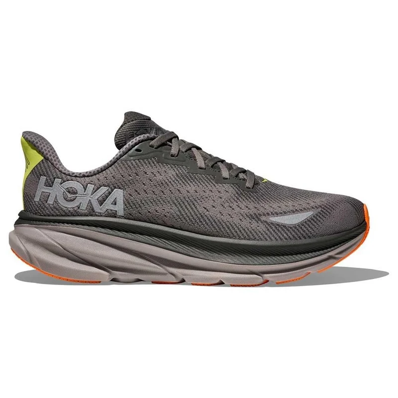 HOKA Clifton 9 Gore Tex Trainers Asphalt Grey/Gravel UK 11