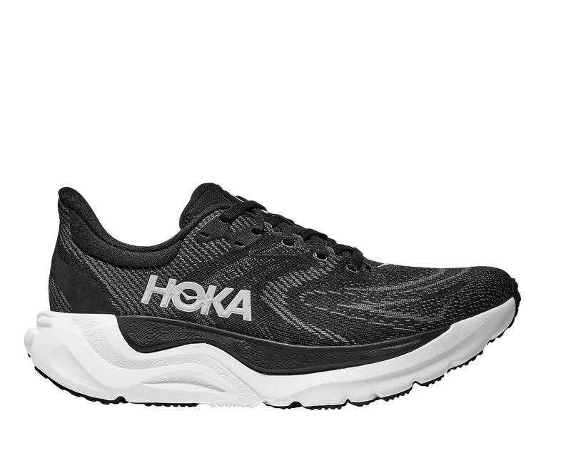 Hoka ONE ONE Women's Arahi 8 Sneaker, Black/White, 6 UK