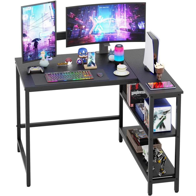 PayLessHere 100cm L-Shaped Computer Gaming Desk