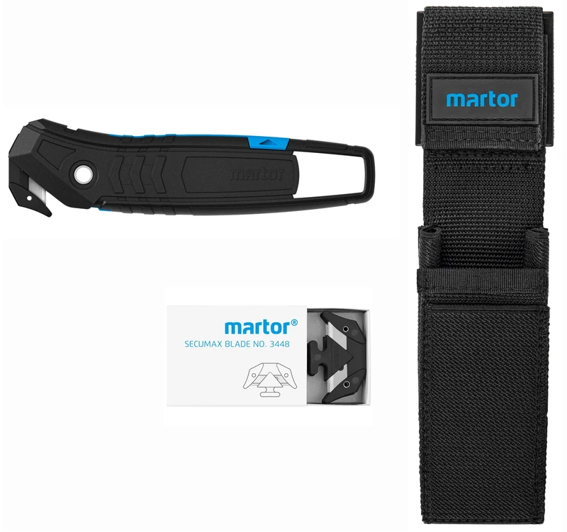 MARTOR SECUMAX 350 SE with Belt Holster Size S and 10 Replacement Blades no. 992002.09