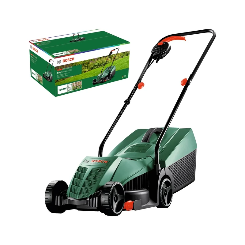 Bosch EasyRotak 32-235 lawn mower with cord (1200 W motor power, cutting width: 32 cm, grass collector 31 litres, for smaller gardens)