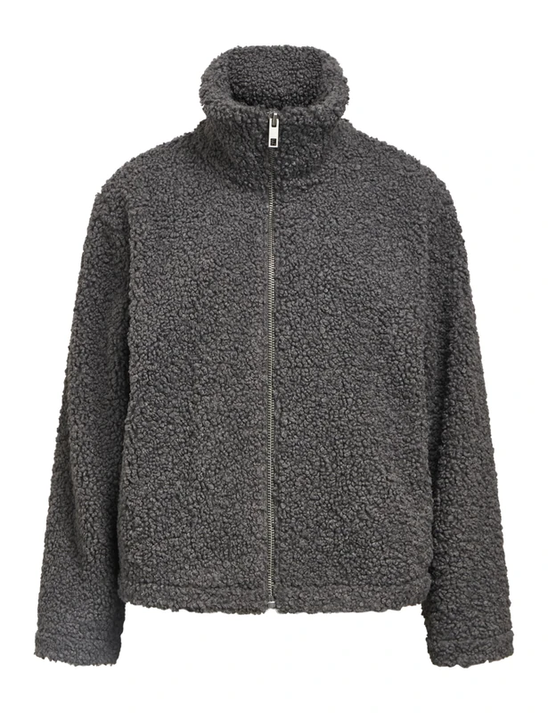 Object Women's Objfreya Re L/S Jacket Noos, Dark Grey Blend, 16