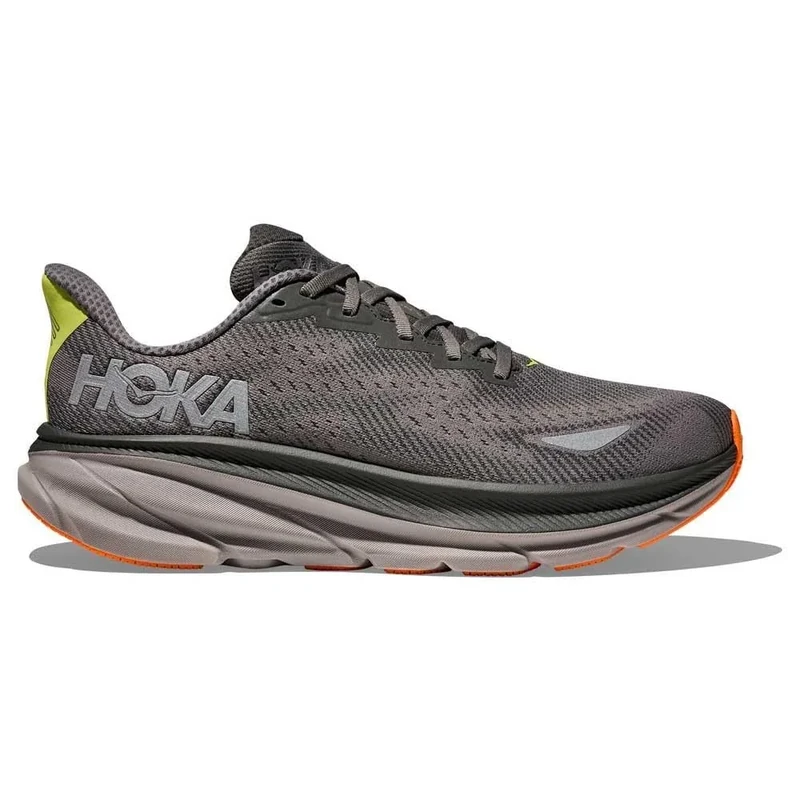 HOKA Clifton 9 Gore Tex Trainers Asphalt Grey/Gravel UK 8