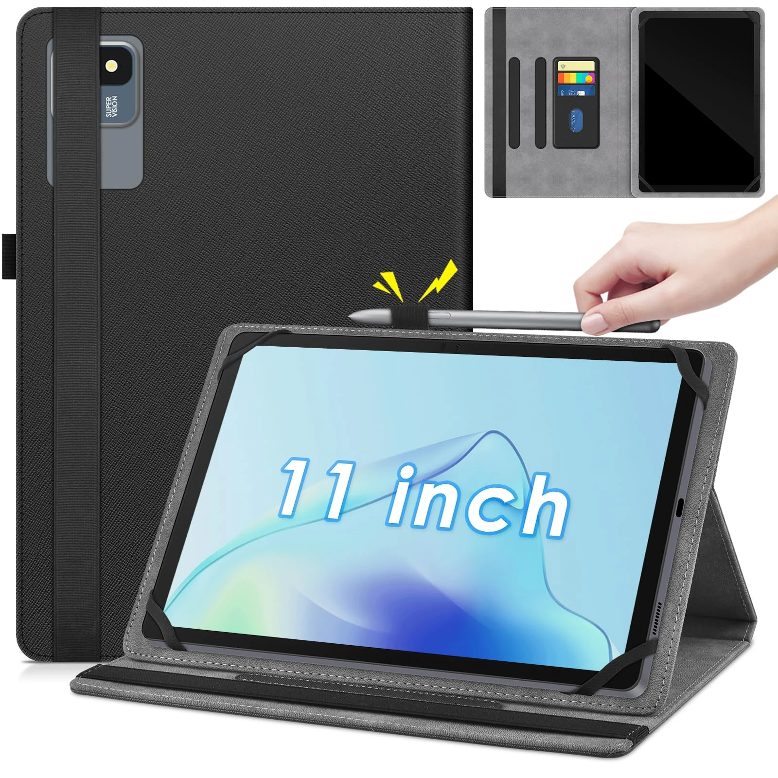 KATUMO Universal Case for 11 inch tablet, Case for DOOGEE U11 / U11 Pro/DOOGEE TAB A9+ / T30S / TABWEE W90 / SVITOO P10 / Ainmel/Blackview/TECLAST/KINGRID/Cheerjoy 11 Inch, Portable Cover
