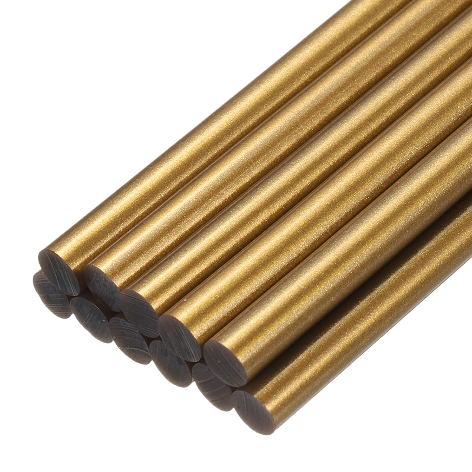 sourcing map Mini Hot Glue Sticks for Glue Gun 7mm x 100mm Bronze Gold 12pcs