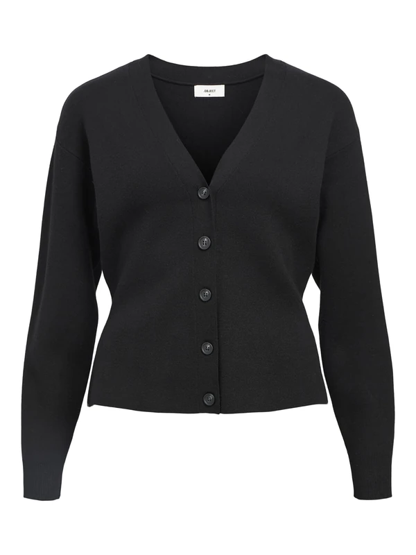 Object Objreynard Ls SLI Cardigan Noos, Black, S