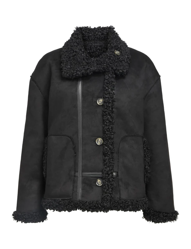 Object Women's Objoaklyn Re Jacket 135, Black, Numeric_40