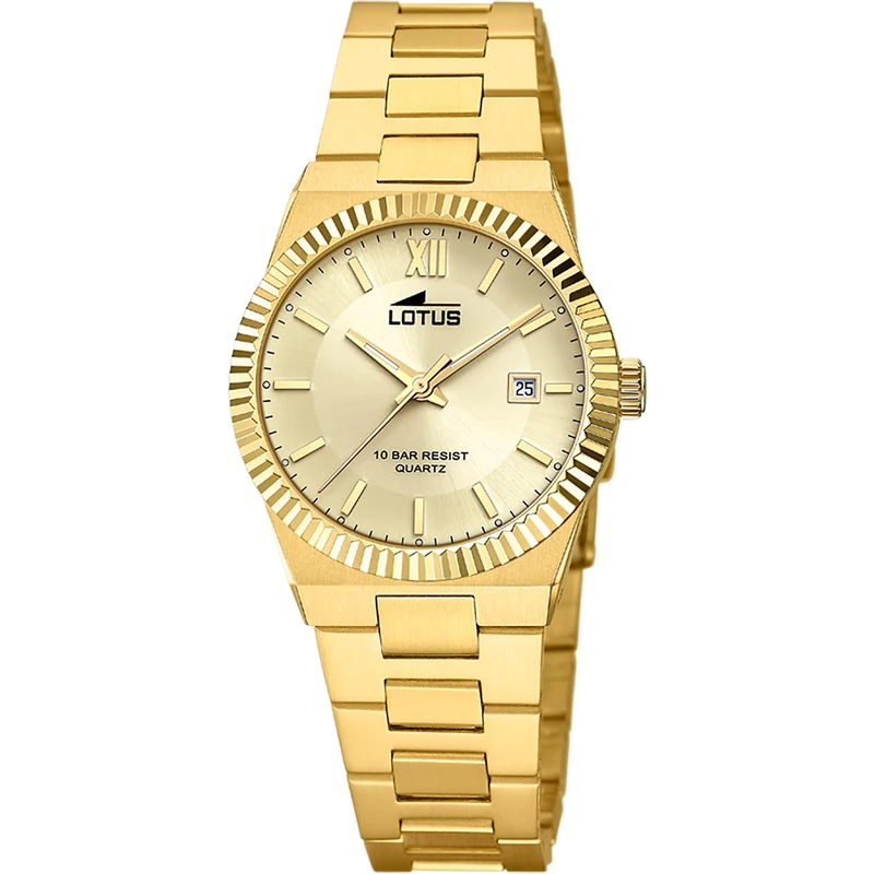 Lotus Ladies Gold PVD PVD-Plated Watch with Steel Bracelet 18840/5