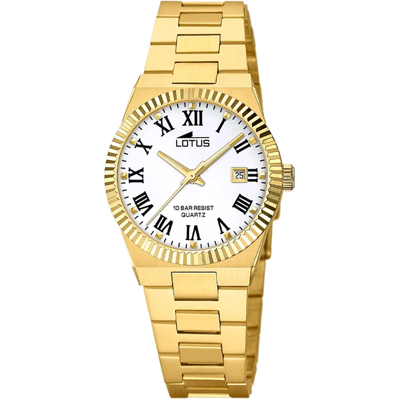 Lotus Ladies Gold PVD PVD-Plated Watch with Steel Bracelet 18840/4