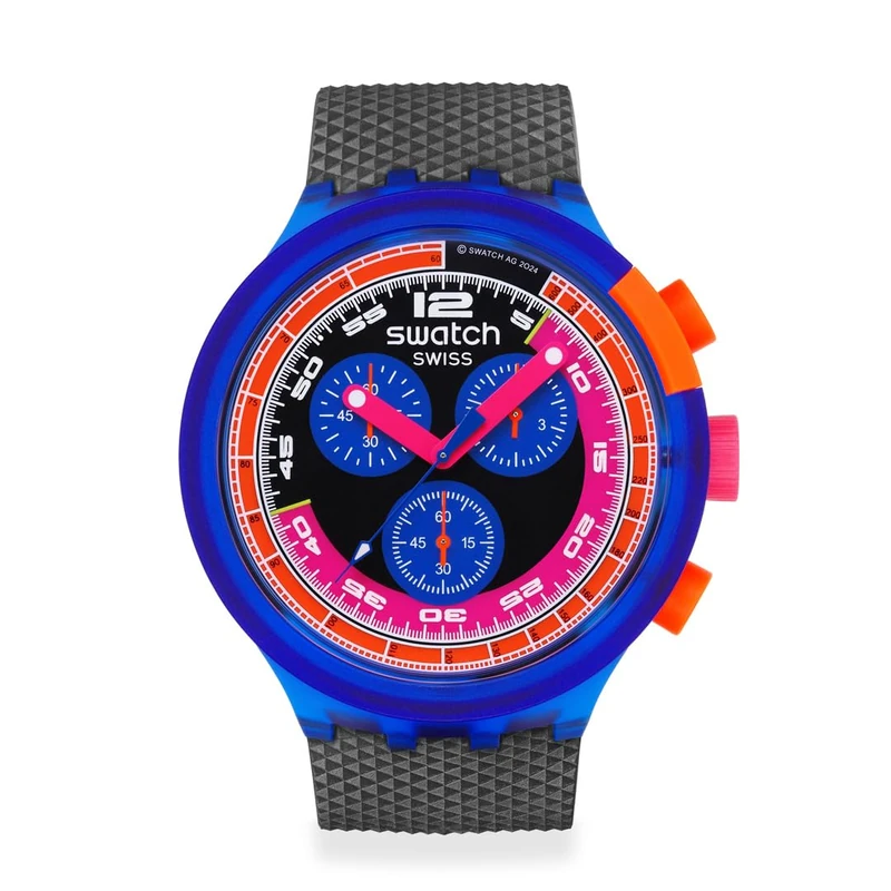 Swatch Watch NEON PARTY TO THE MAX SB06N102 Black, blue - Image 1