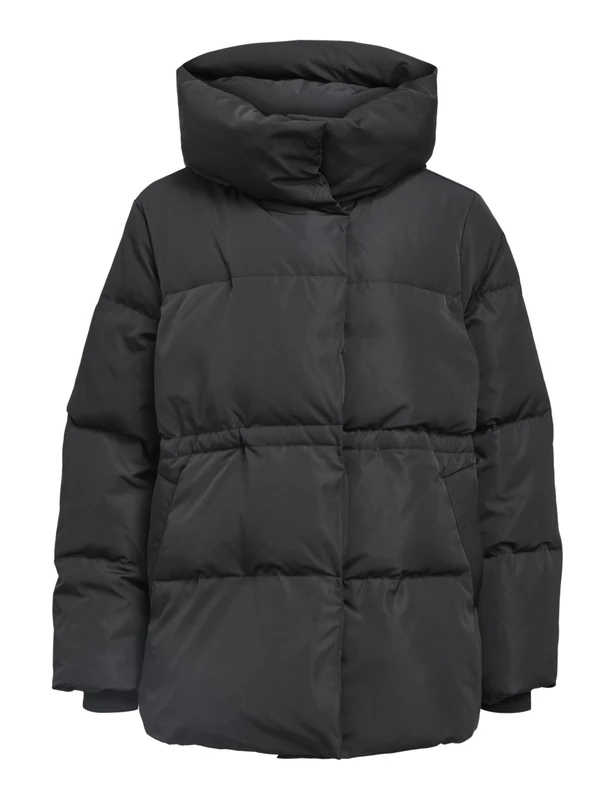 Object Women's Objloui Re L/S Down Jacket Noos, Black, 16