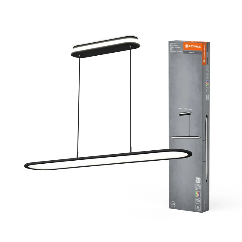 LEDVANCE Office Line Panel Ellipse 57W 940 Black