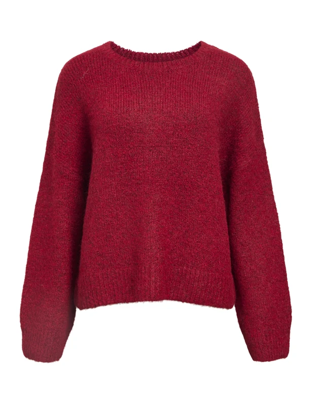 Object Women's Objsaggia Ls Lo Pullover E Wi 24, Karanda Red, L