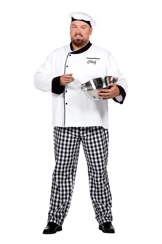 Wilbers&Wilbers 5971 – Chef Costume for Men, Three Pieces, Baker, for Carnival and Theme Parties