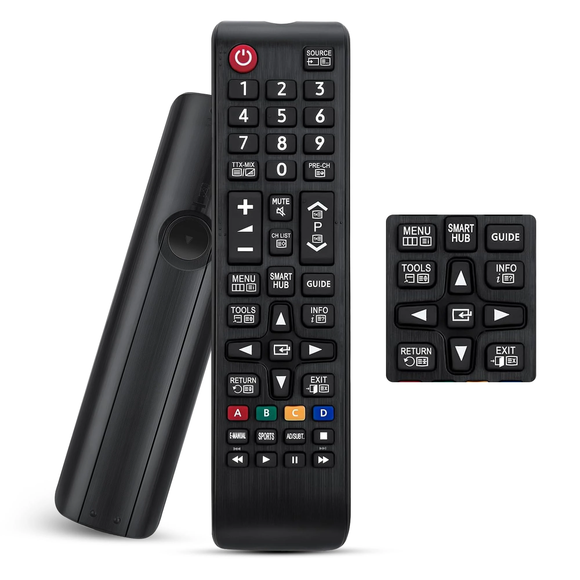 Remote Control for Samsung TV BN59-01175N with Updated Smart Chip, Universal Compatible with 3D HDTV UHD LCD LED Smart TVs, Long Distance Transmission Remote Controller for All Samsung TV Models