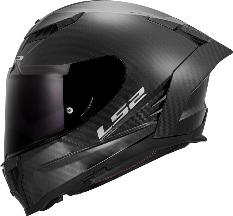LS2 Dragon FF807. Motorcycle Helmet. Full Face. Full Carbon. Dark Visor, Pinlock and Carrying Bag Included. Matt Carbon. S