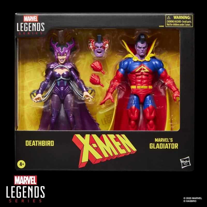 Marvel Legends Series X-Men Deathbird & Marvel’s Gladiator Action Figure Two-Pack, Purple