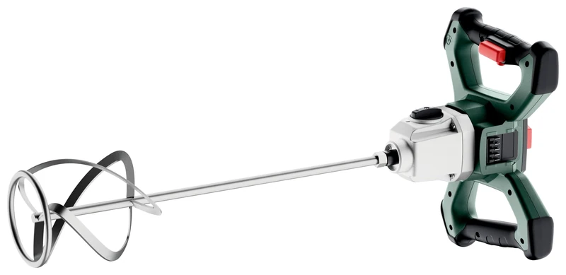 metabo Battery-Powered Stirrer RW 18 LTX BL 140-2 - 18 V, Brushless Motor, 2-Speed Gearbox, 50 L Mixing Quantity, SafetyStop, Quick Stop, Ergonomic Handles, VTC Electronics, Overload Protection