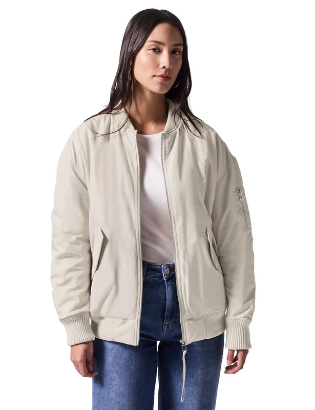 Street One Studio Women's F202042 Shimmering Blouson, Pearly Sand, 20