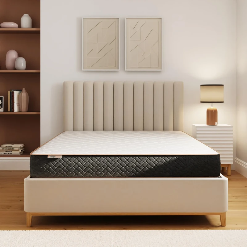 GFW SleepyCastle Pocket Sprung Rolled Mattress In A Box 120cm Single White