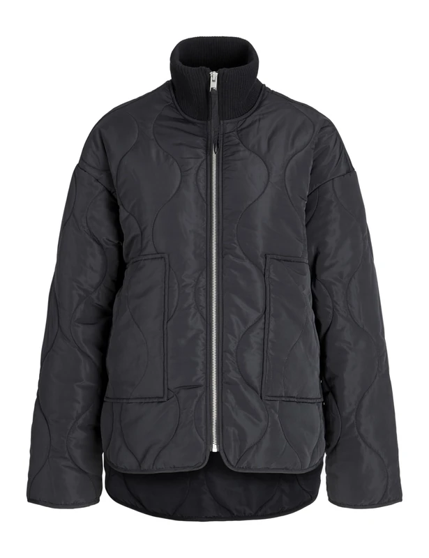 Jack & Jones Women's Jxserena Mid Quilted Jacket OTW Sn, Black, x_s, Black, x_s