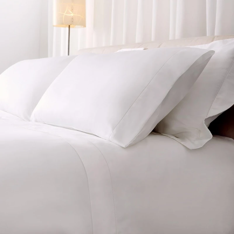 Catherine Lansfield Fantasy Sateen White Bedding Set 180-260 x 280 cm + 2 Pillows 50 x 110 cm