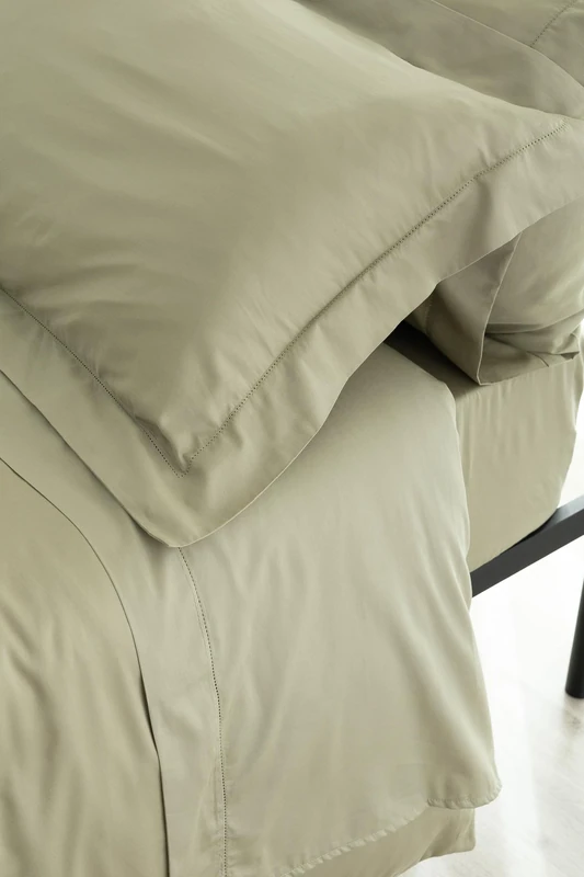 Catherine Lansfield Fantasy Sateen Moss Green Bedding Set 135-210 x 280 cm + Pillow 50 x 155 cm