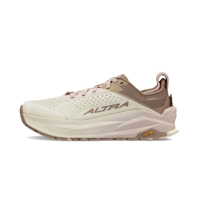 Altra Women's Olympus 6 Trail Running Shoe, Taupe/Pink, 7 UK