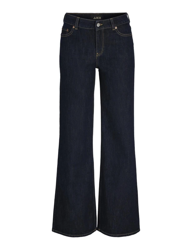 Jack & Jones Women's Jxrome Flared Mw Jeans C248 DNM Sn, Dark Denim Blue, 32W x 32L