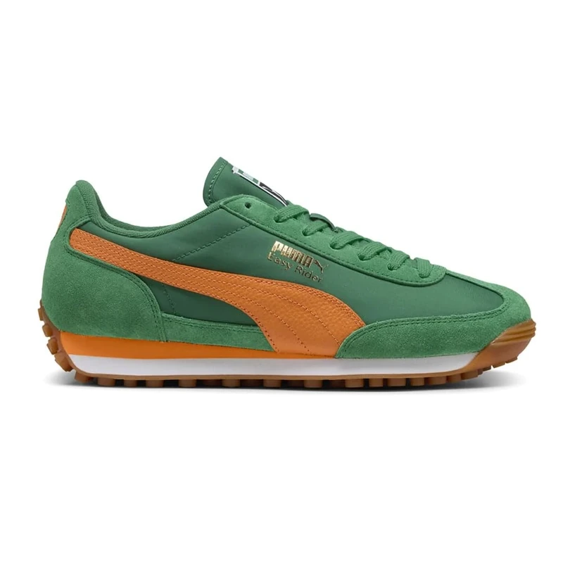 Puma Mens Easy Rider Vintage Shoes, Archive Green/Rickie Orange, 9.5