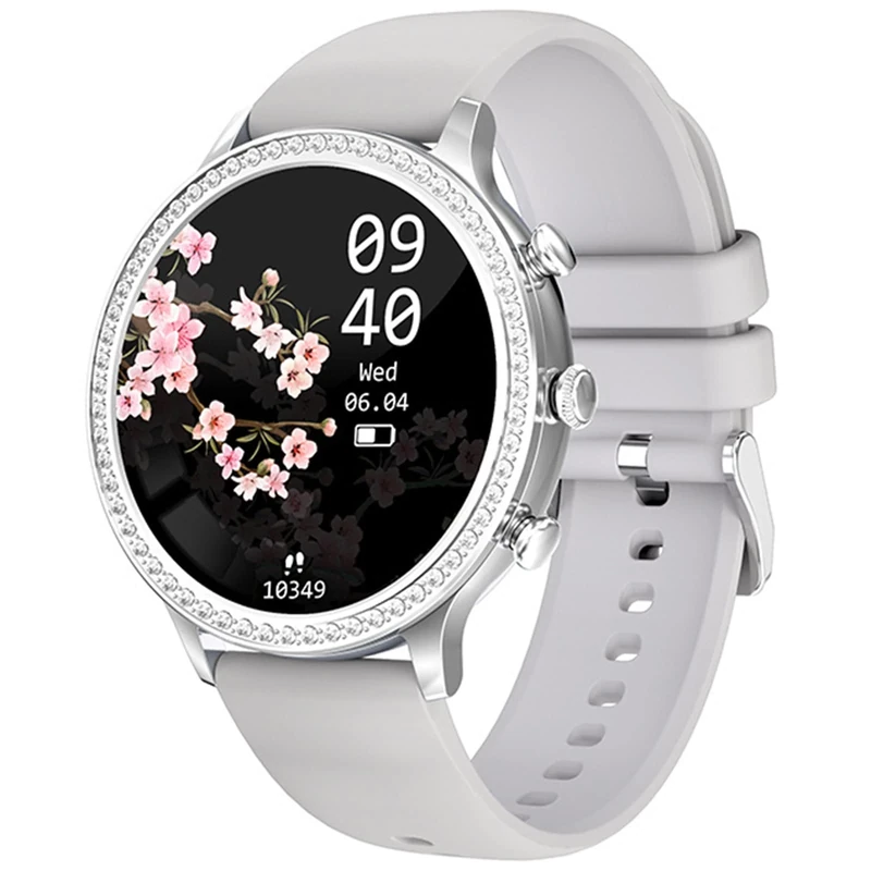 CraftNestUK I70 Women's Smartwatch IP68 Waterproof Multi-Sport Mode Smart Watch With Heart Rate Blood Pressure Physiological Period Monitoring (White)
