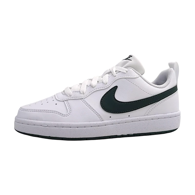 Nike Court Borough Low RECRAFT (GS) Sneaker, White/Vintage Green, 4 UK