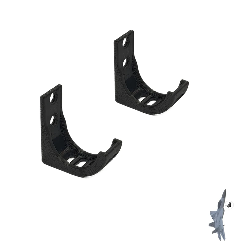 XINGBIRDS Black Wall Mount for RC Plane & Car Wheels - Fits 25mm