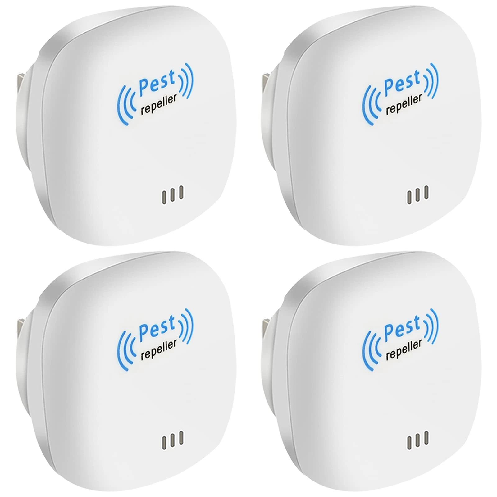 Ultrasonic Pest Repeller, Electronic Mouse Repellent Plug In Indoor for Pest Control Drive Away Mouse, Mice, Rodent,Spider & Rat, Rodent Control Harmless To Pets And Human,4 Packs