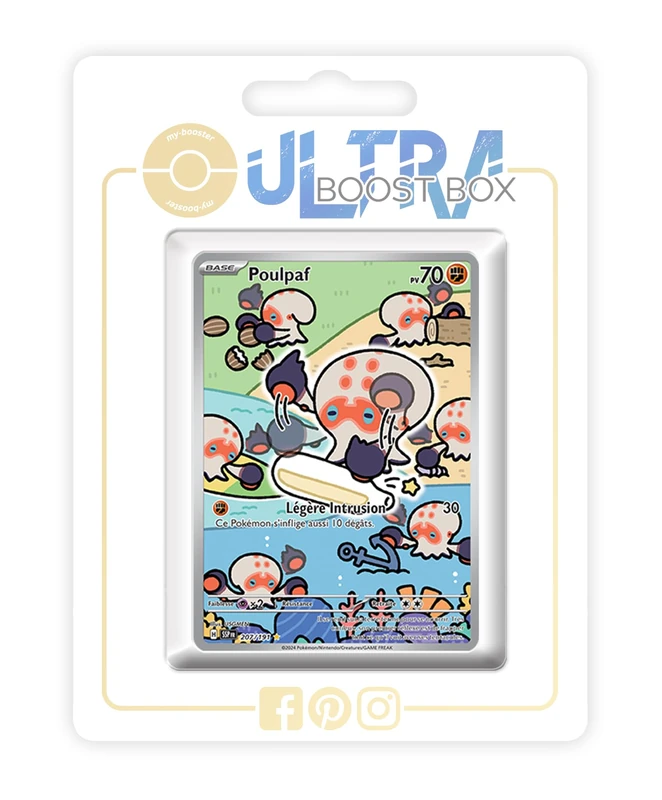 Poulpaf (Clobbopus) 207/191 Alternative Shiny Pokémon Gallery - my-booster X Écarlate et Violet 8 - Étincelles Déferlantes Box of 10 Pokemon French Cards