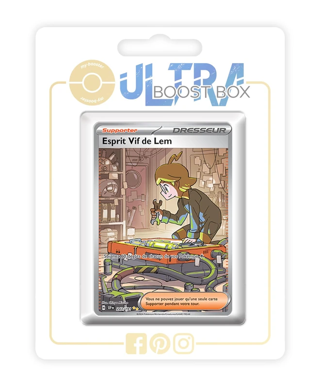 Esprit VIF de Lem (Clemont's Quick Wit) 243/191 Alternative Shiny Pokémon Gallery Trainer - my-booster X Écarlate et Violet 8 - Étincelles Déferlantes Box of 10 Pokemon French Cards