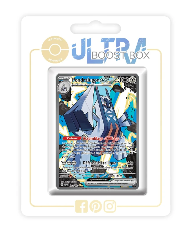 Pondralugon ex (Archaludon ex) 241/191 Alternative Shiny Pokémon Gallery - my-booster X Écarlate et Violet 8 - Étincelles Déferlantes Box of 10 Pokemon French Cards