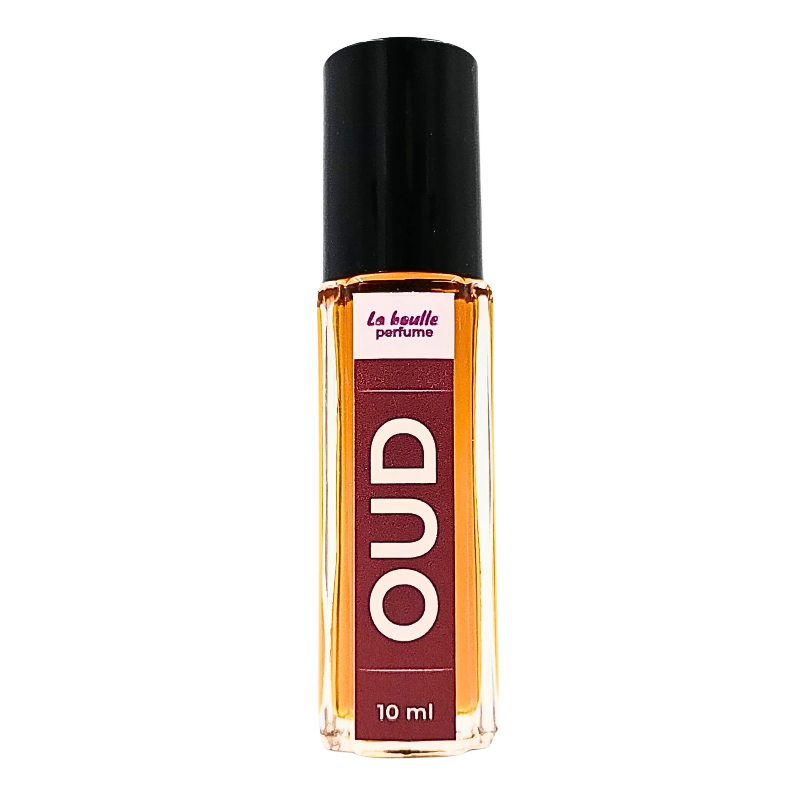 Oud Roll-On Perfume - Long-Lasting Fragrance with Agarwood, Rose, and Vitamin E - Bold Woody Aroma, Vegan, Handmade, 10ml Rollerball