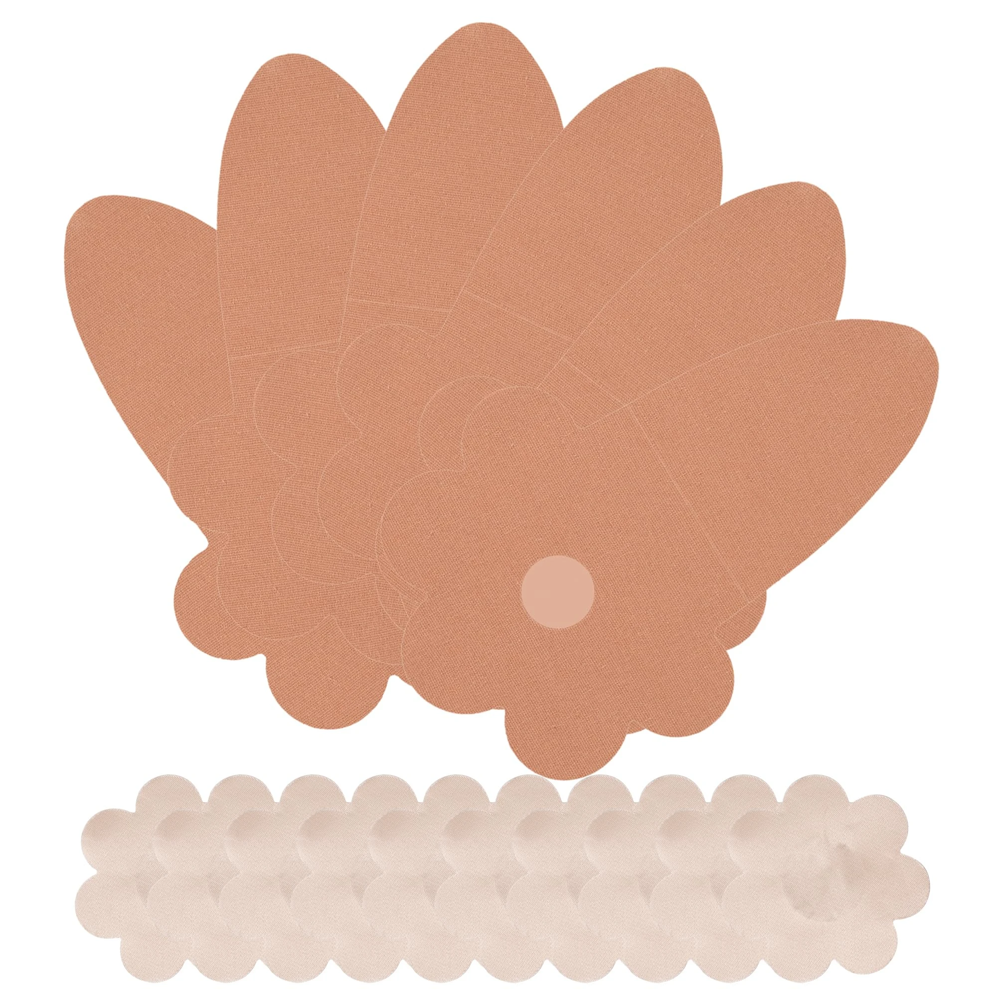 Tbwisher Boob Tape for Breast Lift Boobytape - 3 Pairs Sticky Body Tape for Push-up Shape for Breast Support Lift 5 pairs Nipple Protector covers (Beige, F-G-H)