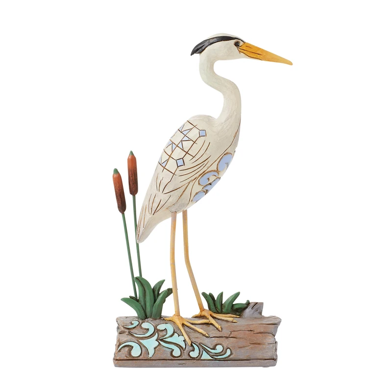 Heartwood Creek by Jim Shore Blue Heron Bird Figurine - Image 1