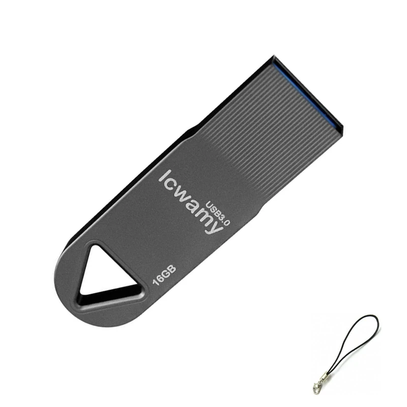 lcwamy 16GB USB Stick USB Flash Drives USB3.0 Flash Drive 16GB USB Drive Mini Metal Flash Drive Thumb Drive