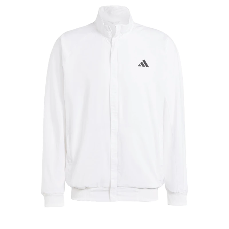 adidas Men's TENNIS WALK ON JACKET, White, L
