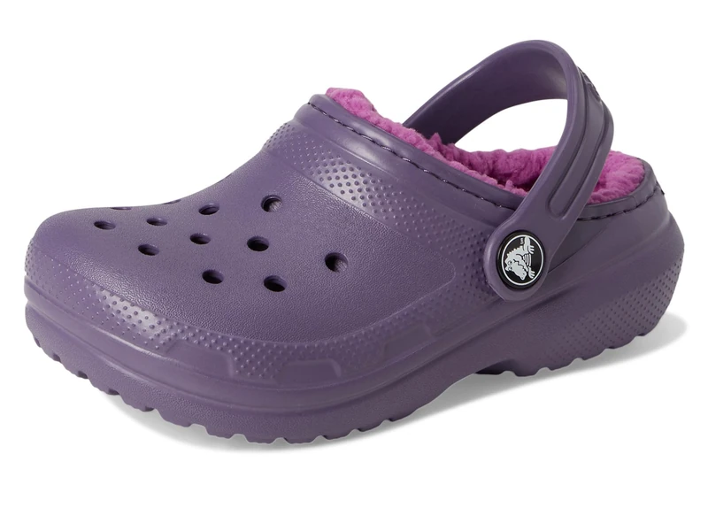 Crocs Unisex Kids Clog,Classic Lined Clog T,Nightshade,6 UK Child