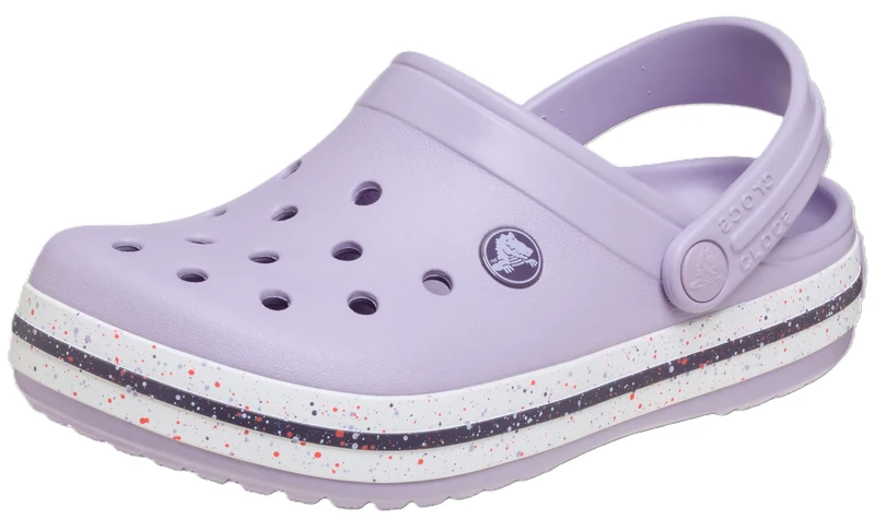 Crocs Unisex Kids Clog,Crocband Speckled Band Clog K,Lavender,6 UK Child