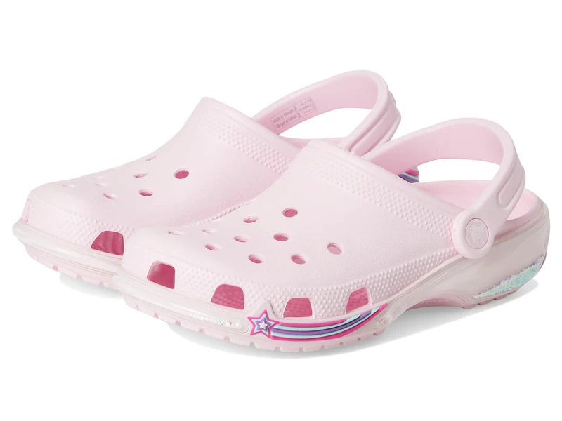 Crocs Unisex Kids Clog,Classic Sparkle Shaker Clog K,Pink Milk,11 UK Child