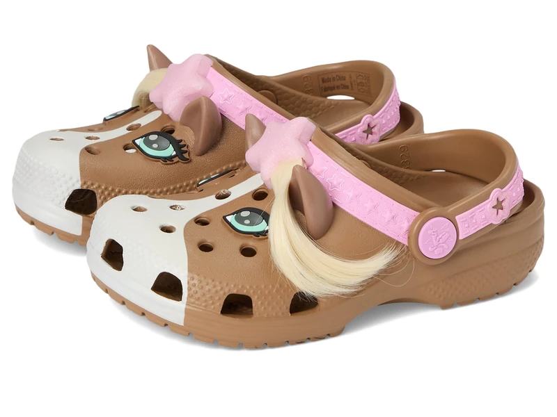 Crocs Unisex Kids Clog,Classic IAM Horse Clog T,Milk Chocolate,6 UK Child - Image 1