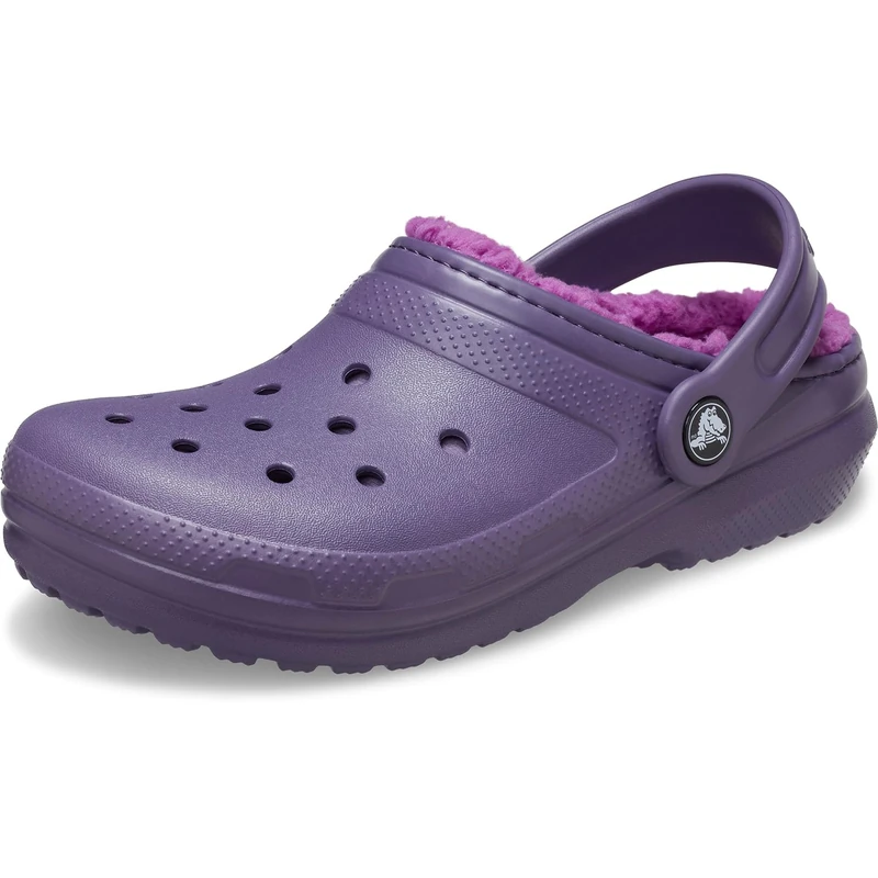 Crocs Unisex Kids Clog,Classic Lined Clog K,Nightshade,1 UK Child
