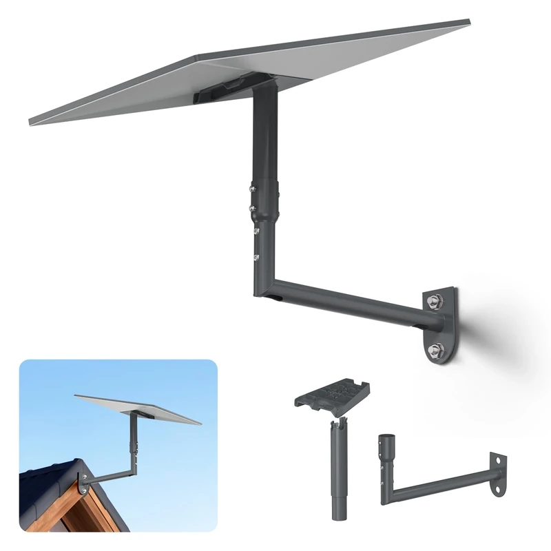 Starlink Gen 3 Mount, SURVADV 360°Adjustable Starlink Wall Mount Gen 3, Vertical Angle V3 Starlink Pole Mount Kit with Gen3 Pipe Adapter Compatible with Starlink Standard Dishy & Starlink Mini