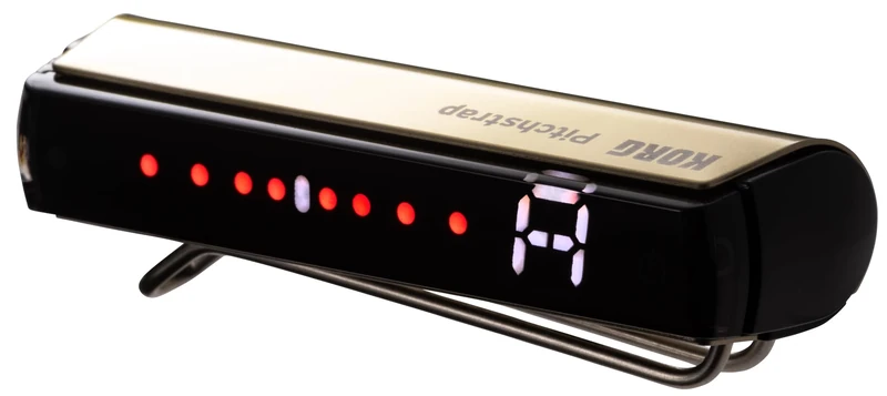 Korg - PST-1 - Pitchstrap Guitar Strap Chromatic Tuner - Gold